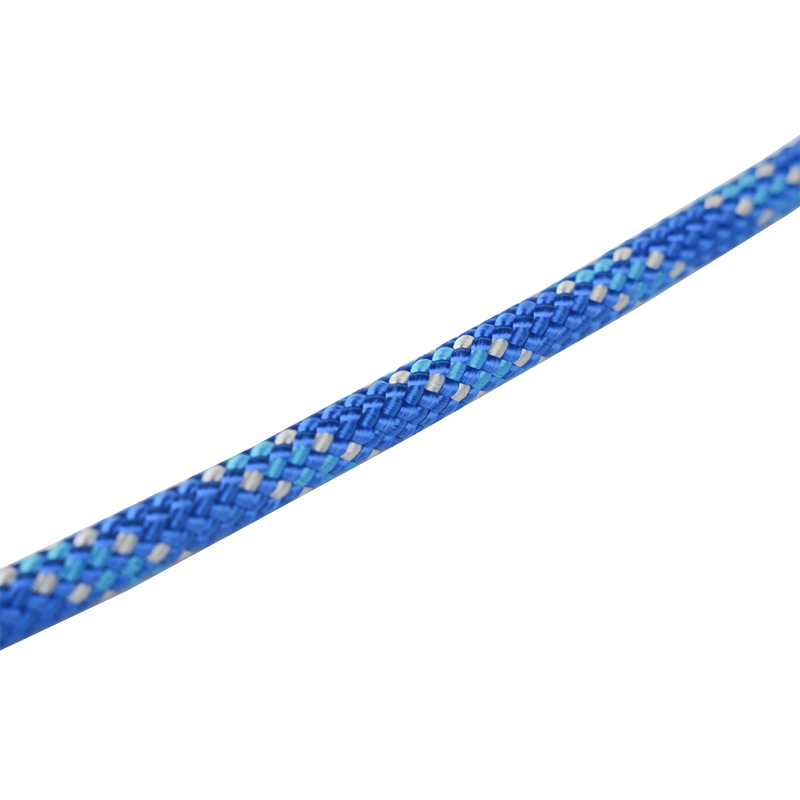 8mm ploché hladké pletené lano z polyesteru